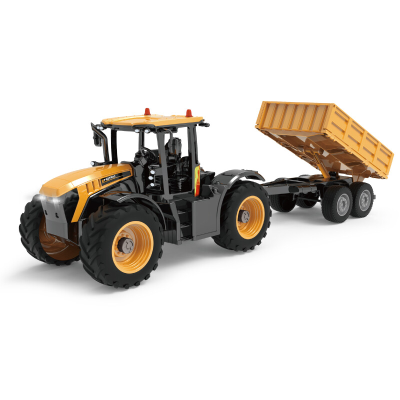 Double E JCB kmetijski traktor s prikoli RC, 1:24