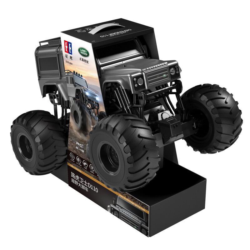 f5cfee8616f3765f677f5f640f13d8c6 Double E Land Rover Defender Off-road Bigfoot, RC, 1:6